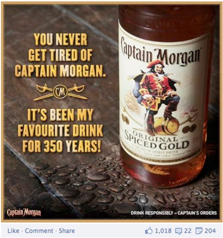 Tired of Captain Morgan